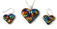 <span style='font-size: 16px;'>Dichroic Pendant And Earring Sets</span>